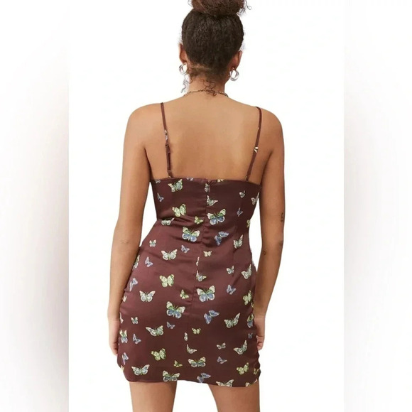 Urban Outfitters Mallory Butterfly Mini Slip Dress - Picture 2 of 6